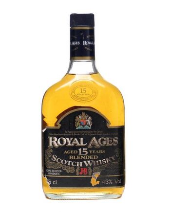 J B Royal Ages 15 Year Old Bottled 1980s