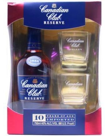 Canadian Club Reserve Gift Pack 10 Year Old