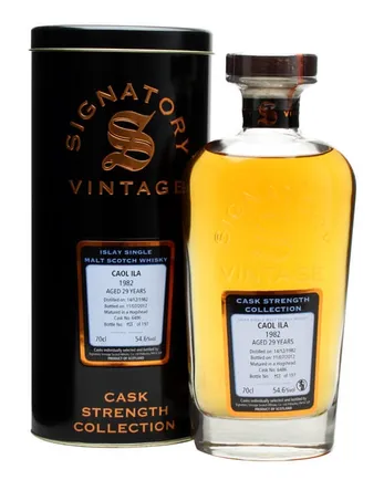 Caol Ila 1982 29 Year Old Cask #6486 Signatory Cask Strength Collection
