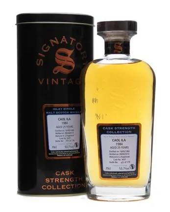 Caol Ila 1984 25 Year Old Cask #3637 Signatory Cask Strength Collection