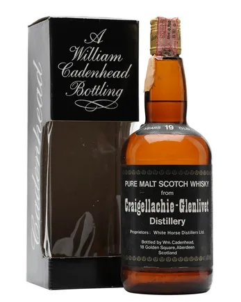 Craigellachie Glenlivet 19 Year Old Bottled 1980s Cadenhead's