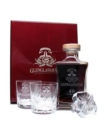 Glenglassaugh 40 Year Old 2 Crystal Tumblers