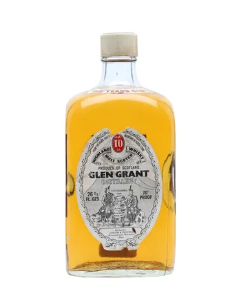 Glen Grant 10 Year Old Bottled 1970s Rectangular Bottle