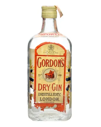 Gordon's Dry Gin Bottled 1980s
