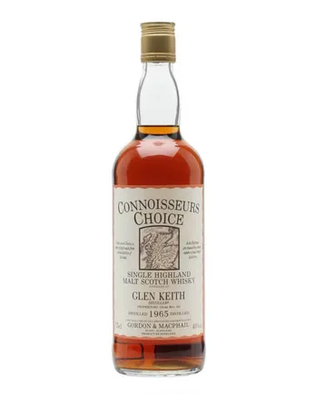 Glen Keith 1965 Map Label Connoisseurs Choice Gordon & Macphail