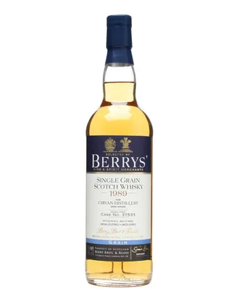 Girvan 1989 22 Year Old Cask #37533 Berry Bros & Rudd