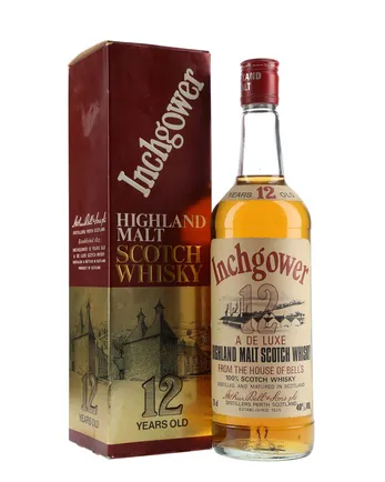 Inchgower 12 Year Old Bottled 1980s Cream Red