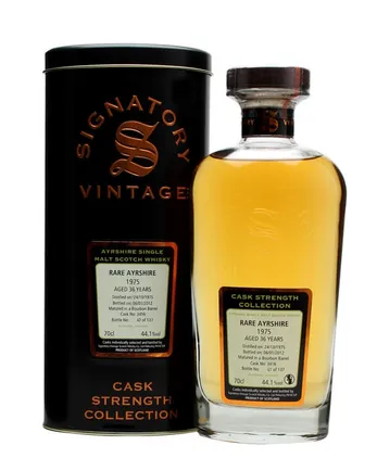 Rare Ayrshire Ladyburn 1975 36 Year Old Cask #3416 Signatory Cask Strength Collection