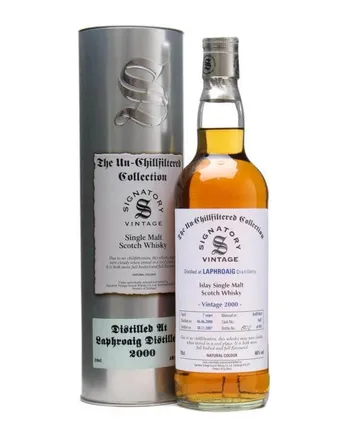 Laphroaig 2000 7 Year Old Un Chillfiltered Bottled 2007 Signatory Un-Chillfiltered Collection