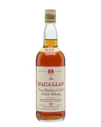 Macallan 1937 Sherry Cask Bottled 1970s Gordon & Macphail