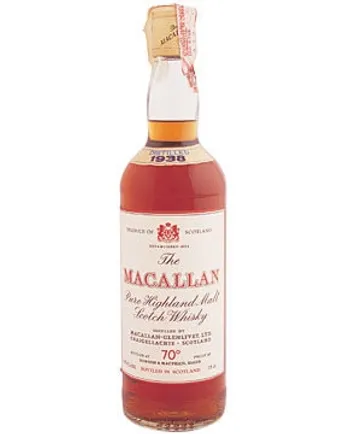 Macallan 1938 Sherry Cask Bottled 1970s Gordon & Macphail