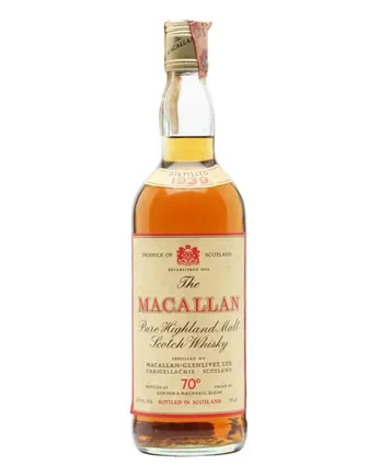 Macallan 1939 Sherry Cask Bottled 1970s Gordon & Macphail