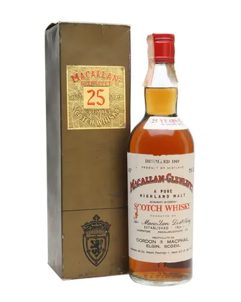 Macallan Glenlivet 1949 25 Year Old Sherrywood G M Gordon & Macphail
