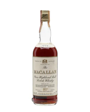 Macallan 1959 Vintage Label
