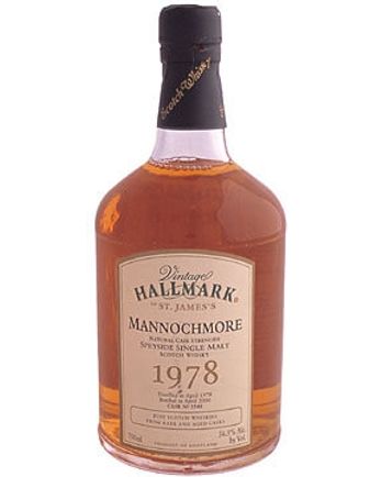 Mannochmore 1978 22 Year Old Vintage Hallmark