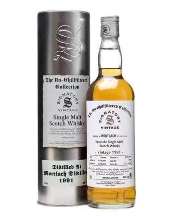 Mortlach 1991 19 Year Old Sherry Butt #7710 Signatory Un-Chillfiltered Collection
