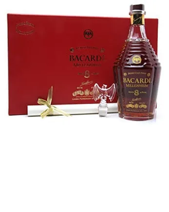 Bacardi Rum 8 Year Old Millennium Baccarat Crystal