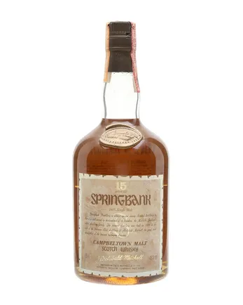 Springbank 15 Year Old Bottled 1980s 75cl