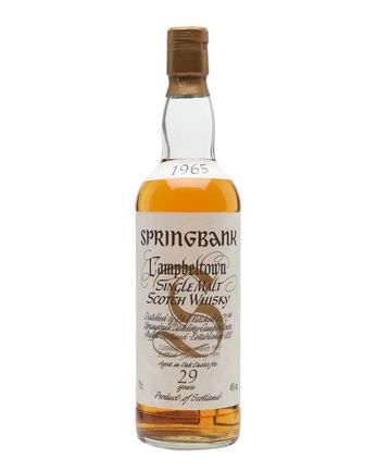 Springbank 1965 29 Year Old Bottled 1990s