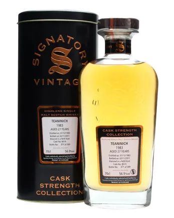 Teaninich 1983 27 Year Old Sherry Butt #8074 Signatory Cask Strength Collection