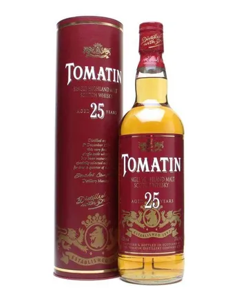 Tomatin 25 Year Old red label