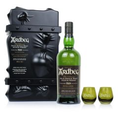Ardbeg 10 Year Old Escape Pack With 2 Shortie Glasses